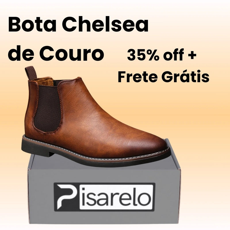 Bota Pisarelo Chelsea de Couro 2024 ™